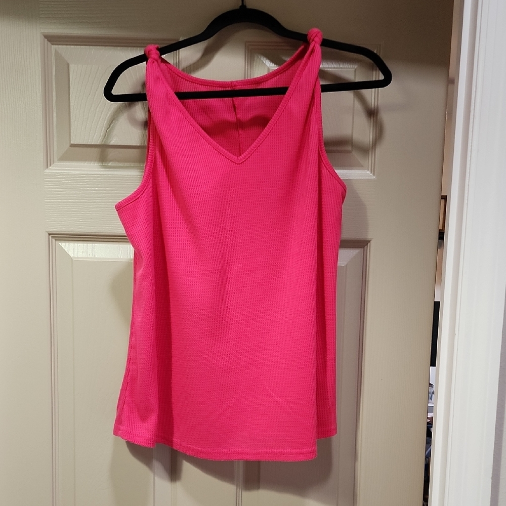 SHEIN Vibrant Pink Tank Top